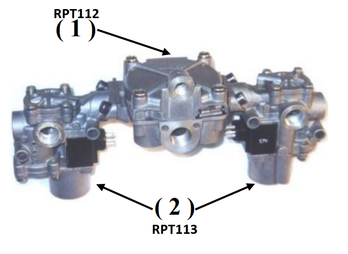 Repuesto RPT para valvulas repartidoras Century (1) tipo Wabco 001 2098 9730110240 para ABS (2) tipo Wabco 001 1297 4721950830 para ABS