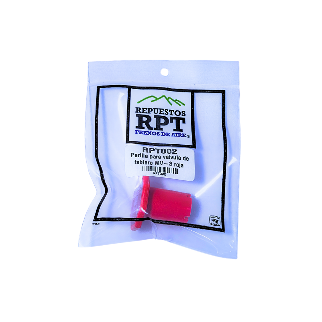 Perilla para valvula de tablero MV-3 roja