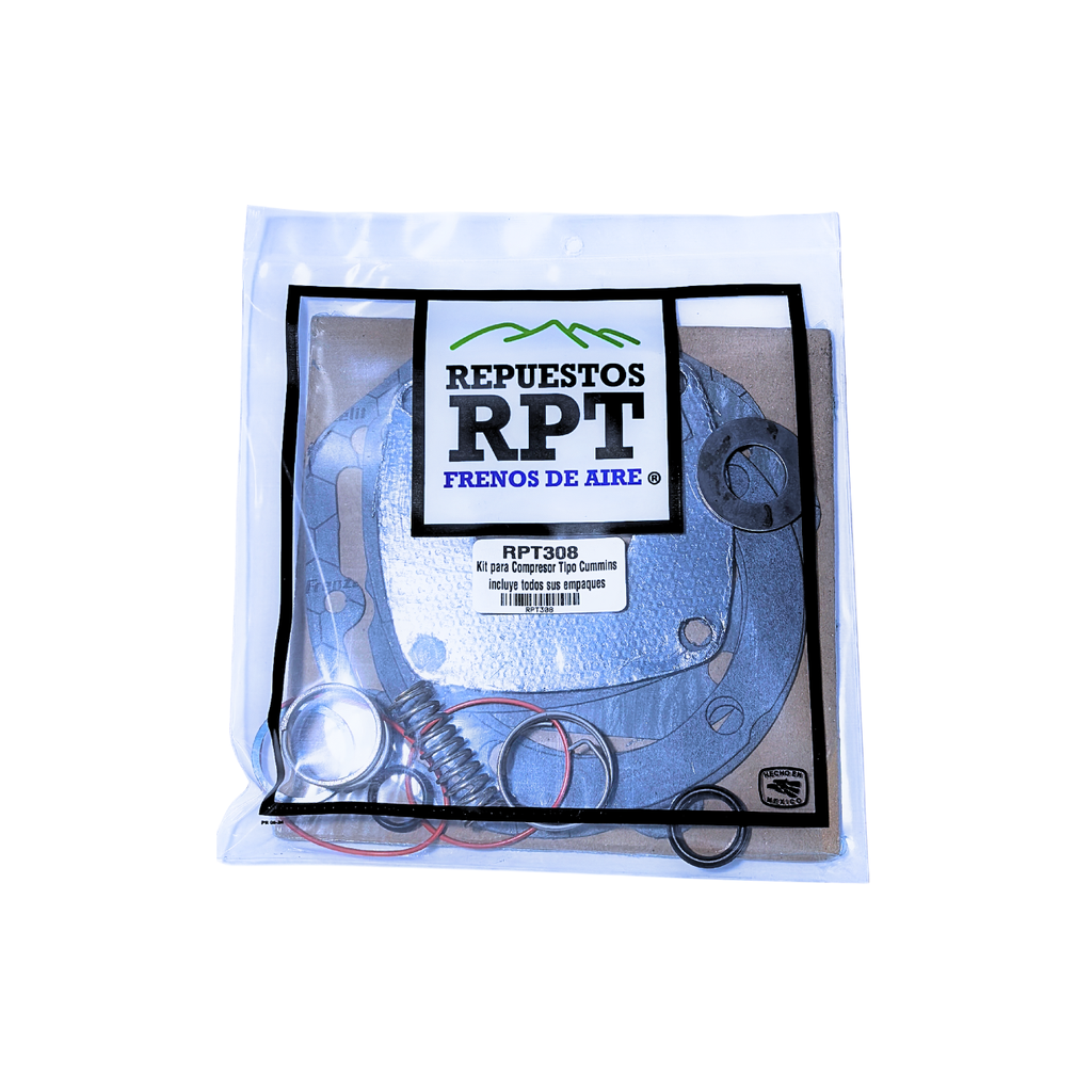 Repuesto RPT P/ Compresor Tipo Cummins incluye todos sus empaques