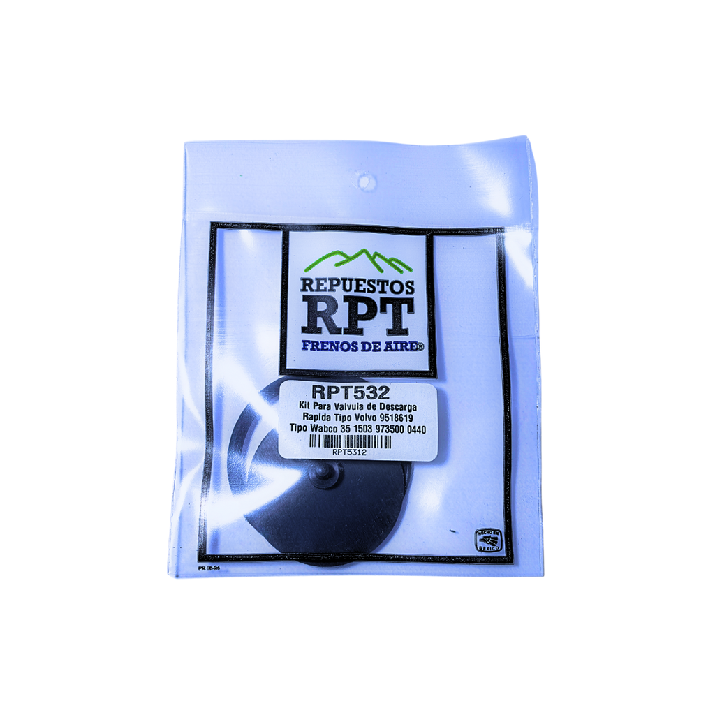 Repuesto RPT P/Valvula de Descarga Rapida Tipo Volvo 9518619 Tipo Wabco 35 1503 973500 0440