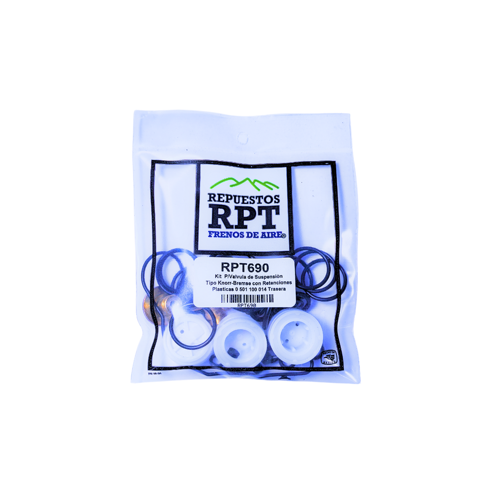 Repuesto RPT P/Valvula de Suspensiòn Tipo Knorr-Bremse con Retenciones Plasticas 0 501 100 014 Trasera