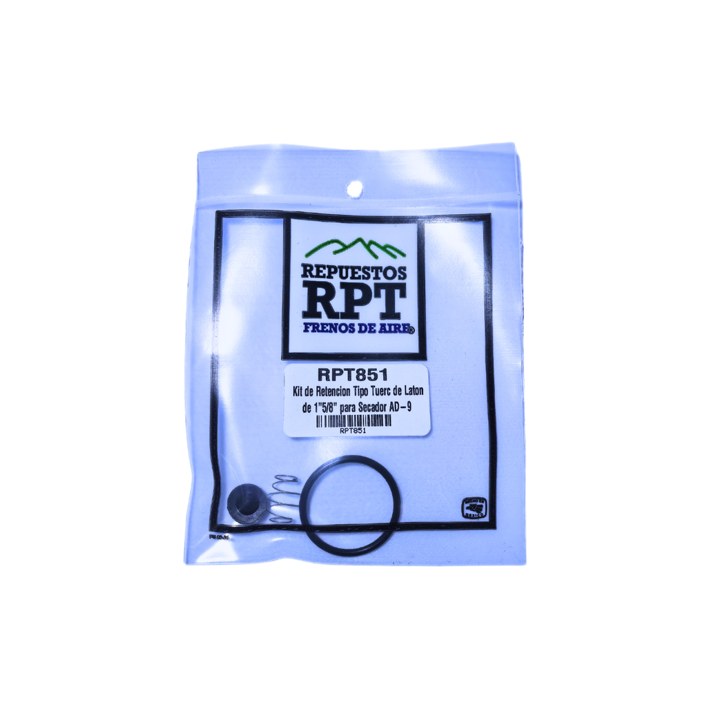 Repuesto de Retencion Tipo Tuerca de Laton de 1"5/8" para Secador AD-9