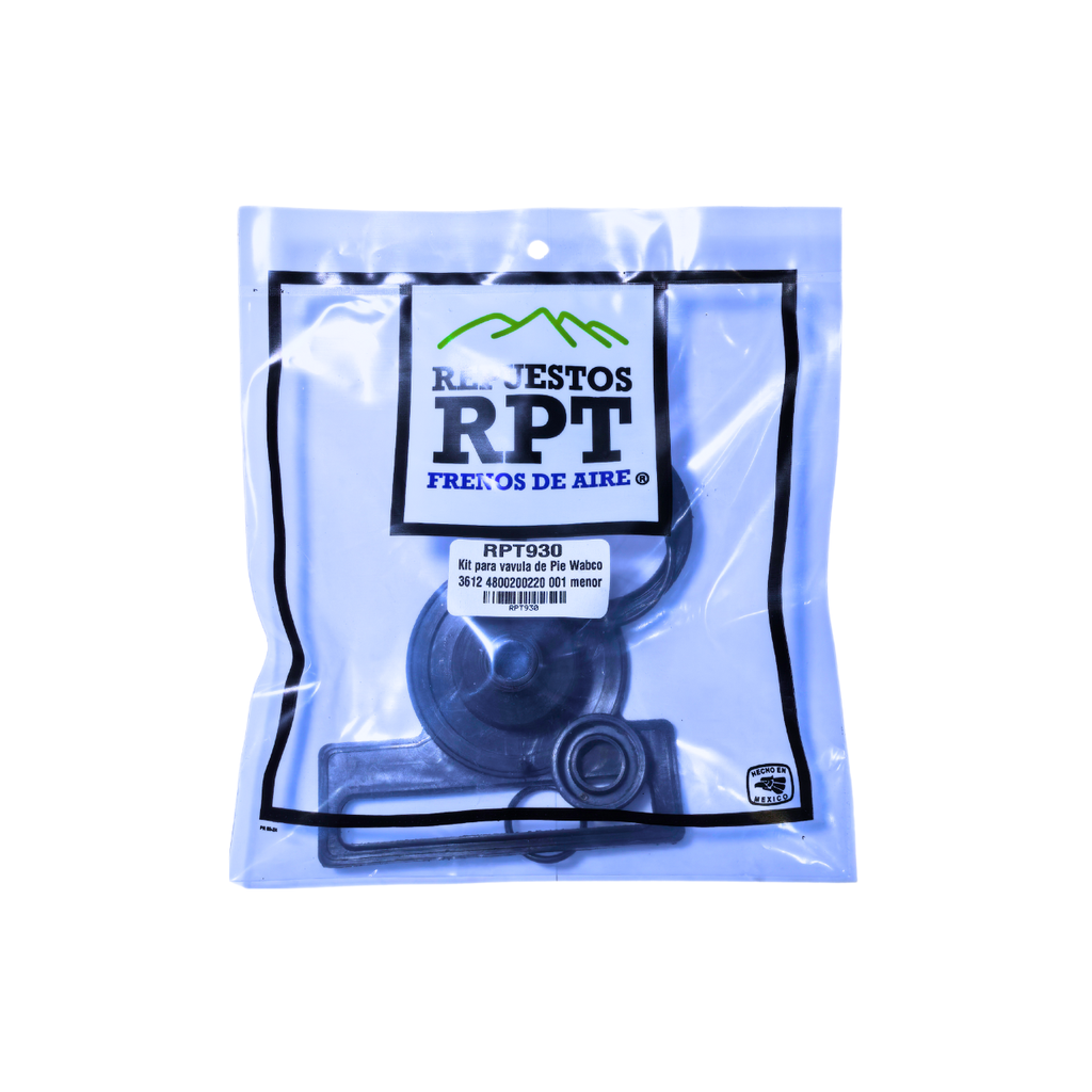 Repuesto RPT para vavula de Pie Wabco 3612 4800200220 001 menor
